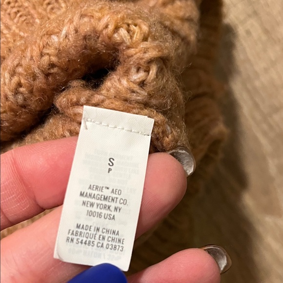 Aerie Warm Tan Crew Neck Sweater - Picture 3 of 7